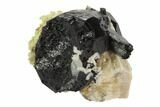 Black Tourmaline (Schorl), Hyalite Opal & Feldspar - Namibia #90696-2